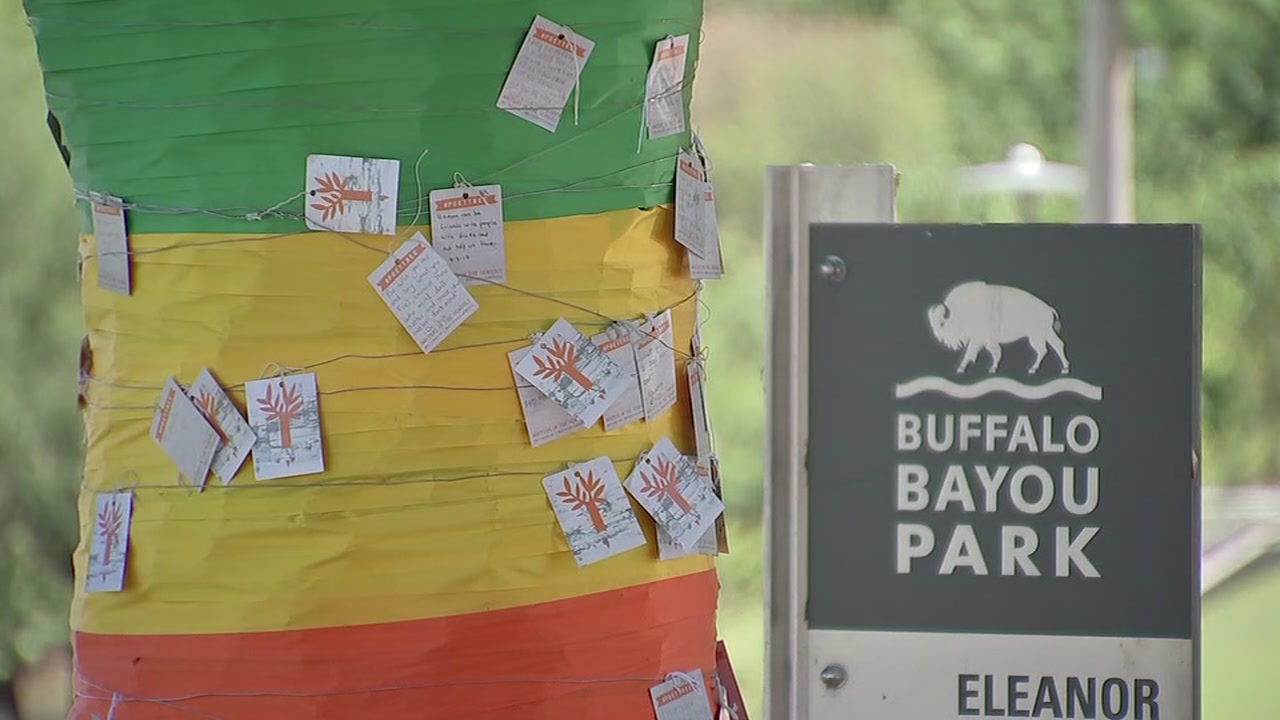 Poet-Tree returns to Buffalo Bayou for National Poetry Month